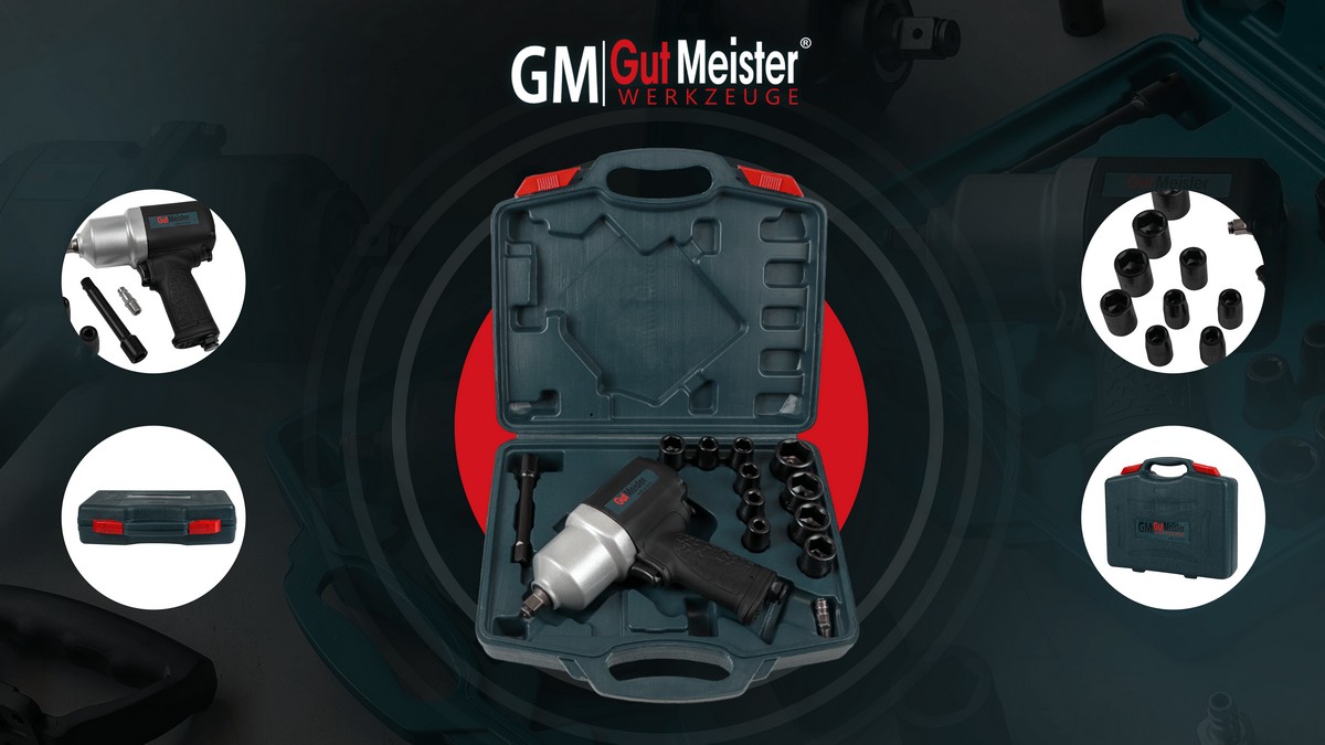 Огляд ударного пневматичного гайковерта GUT MEISTER AW-01075